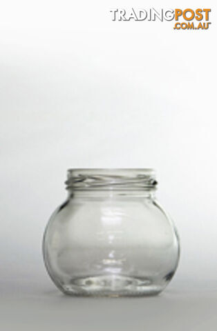 Jar-Twist top - 212ml Flint Glass Leonardo Round Jar 58mm Twist Finish -  - MPN: 3116