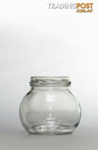 Jar-Twist top - 212ml Flint Glass Leonardo Round Jar 58mm Twist Finish -  - MPN: 3116