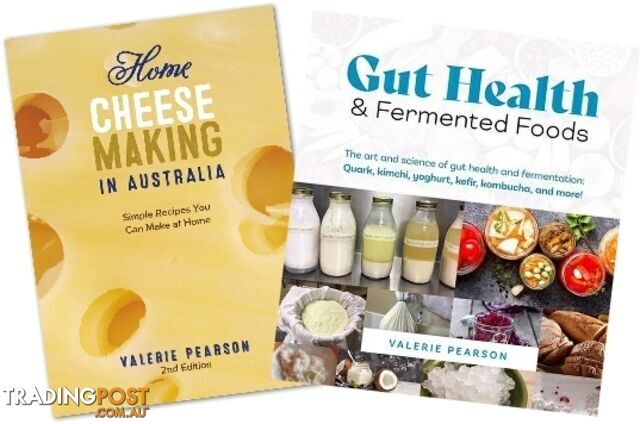 Two of Valerie's Books - Cheesemaking & Gut Health - Green Living Australia -...