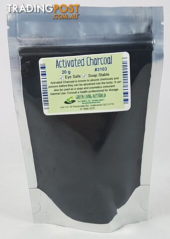 Activated Charcoal Powder- 20g - Green Living Australia - MPN: 3103 - photo 2 of 2