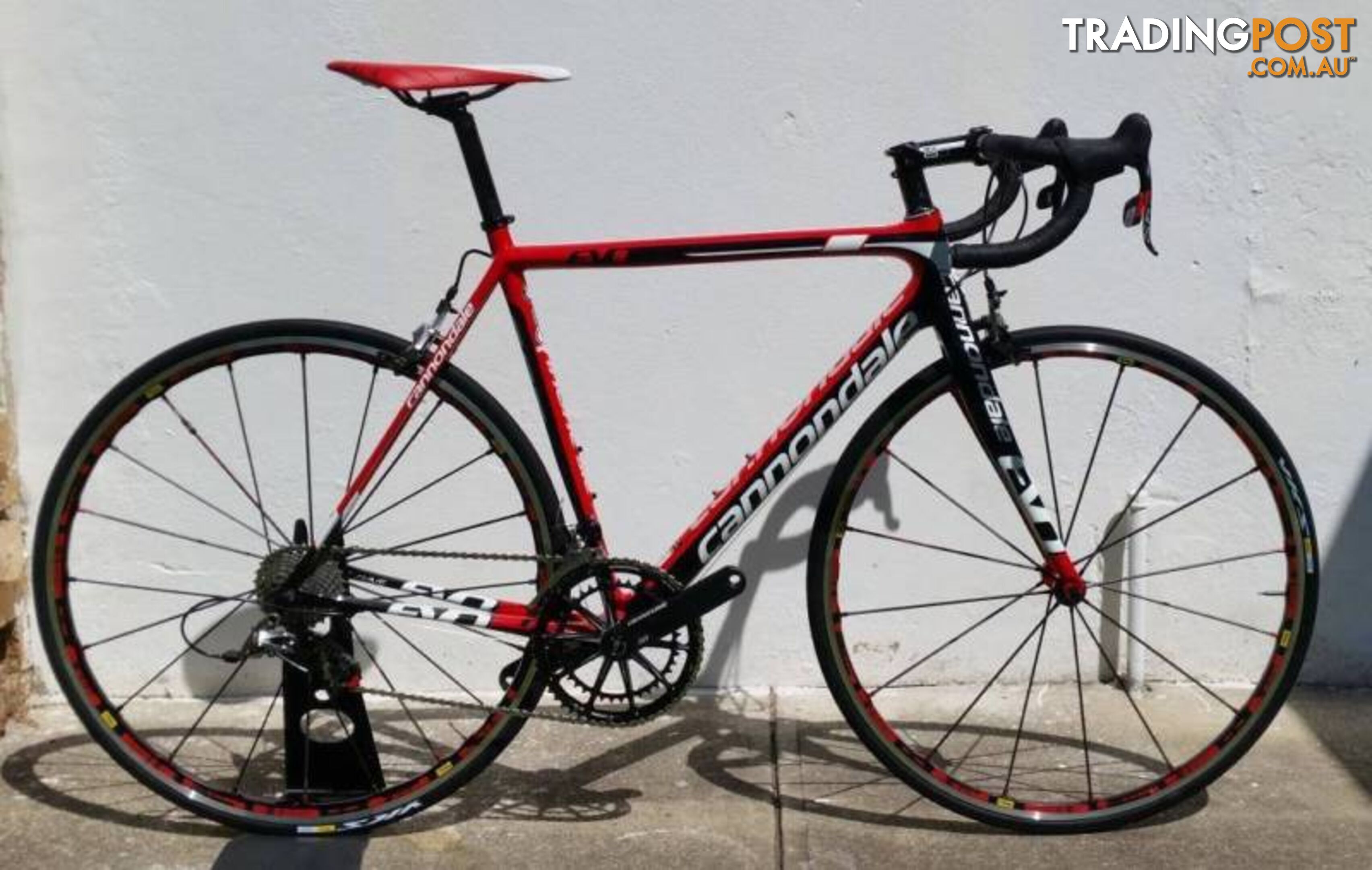 2014 Cannondale Supersix Evo. M. Red 22. Mavic R-SYS!