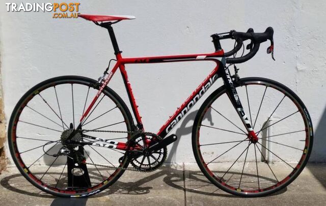 2014 Cannondale Supersix Evo. M. Red 22. Mavic R-SYS!