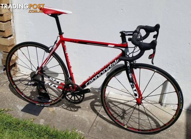 2014 Cannondale Supersix Evo. M. Red 22. Mavic R-SYS!