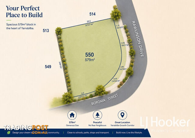 Lot 550/ CNR Rawlinson Drive and Boronia Street YARRABILBA QLD 4207