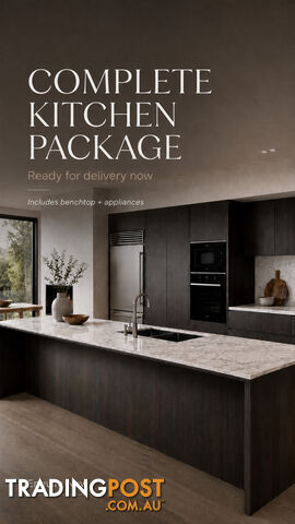 BRAND NEW Australian Made Premium Designer Kitchen – Complete with Appliances