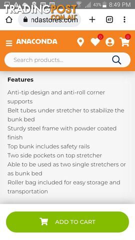 camping bunk bed double