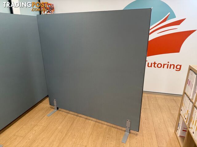 2 x Commercial Acoustic Office Screens – Rapidline 1800mm – Grey