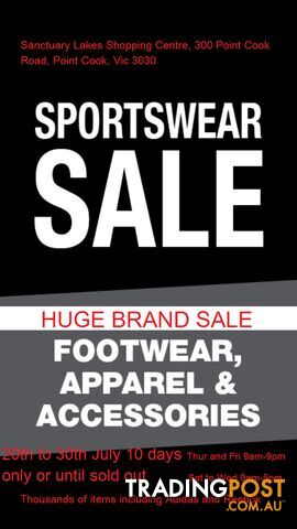 Adidas Sale 10 days onlyWe're back again bigger and better, 10days only,