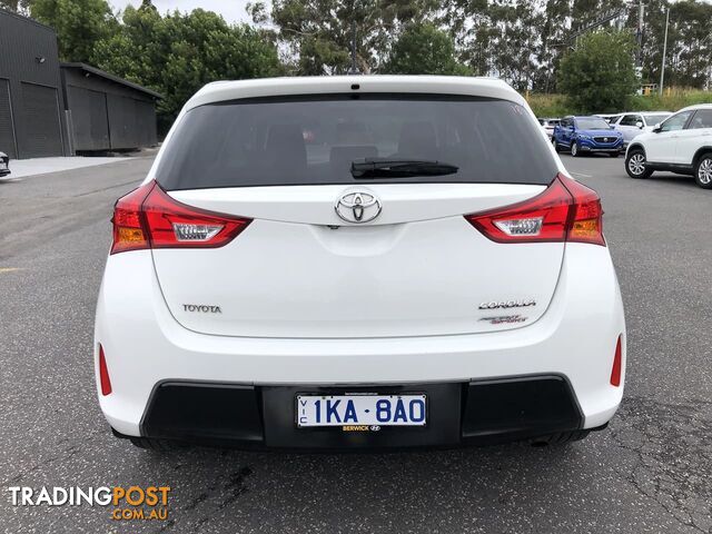 2013 Toyota Corolla Ascent Sport ZRE182R Hatchback