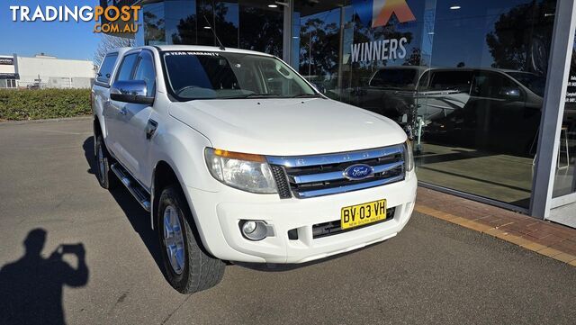 2013 FORD RANGER XLT PX 4X4 DUAL RANGE DUAL CAB UTILITY