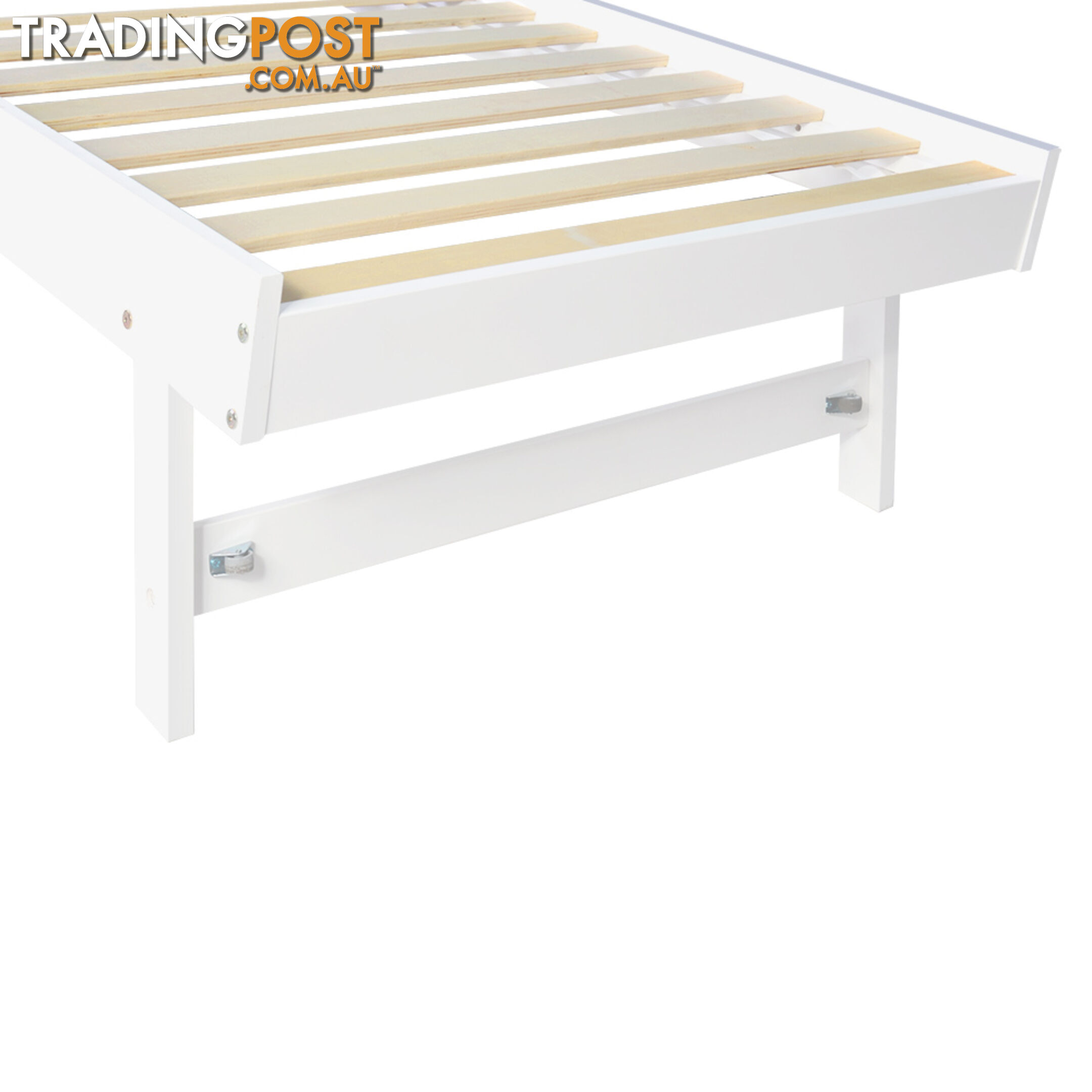 Wooden Sofa Bed Frame Single White