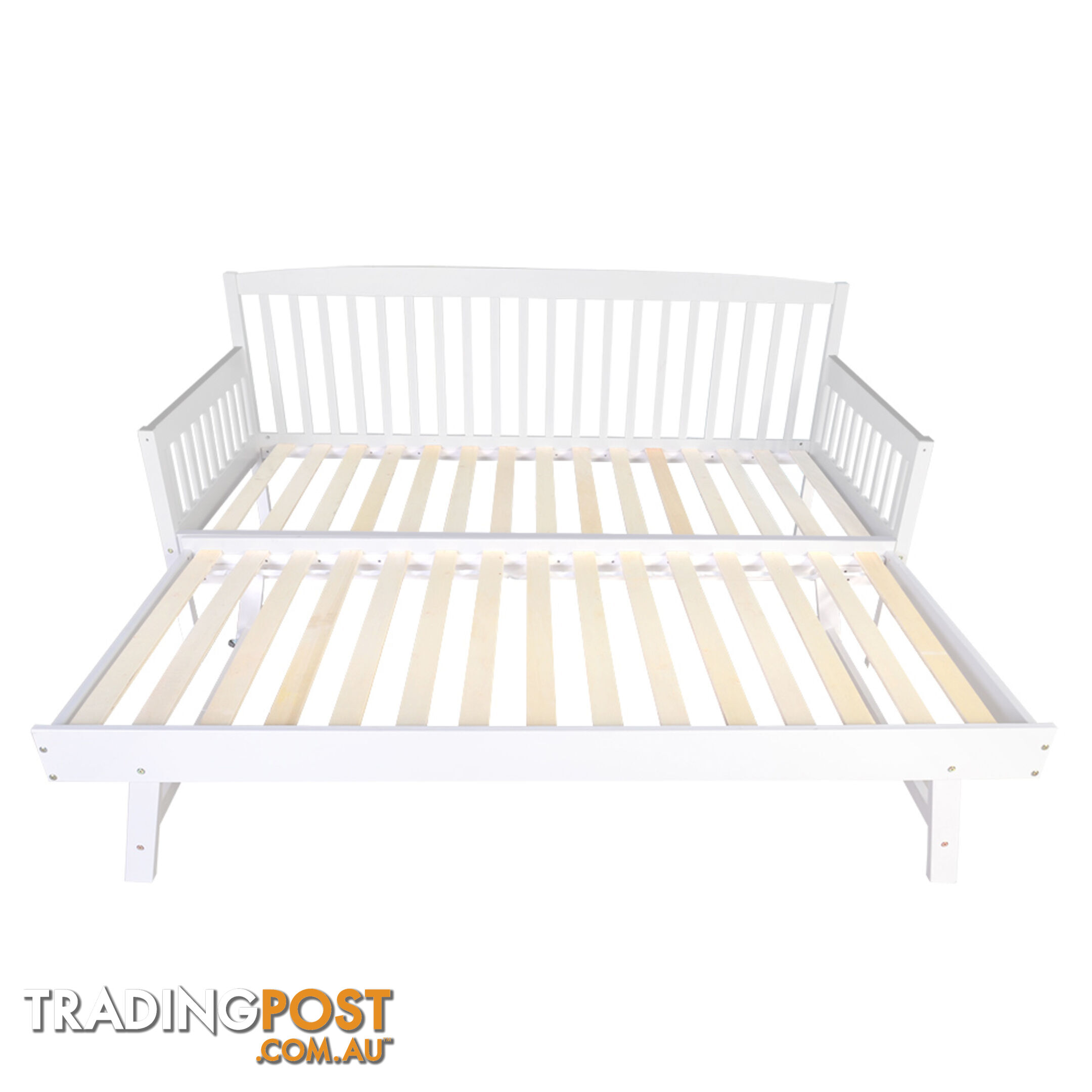 Wooden Sofa Bed Frame Single White