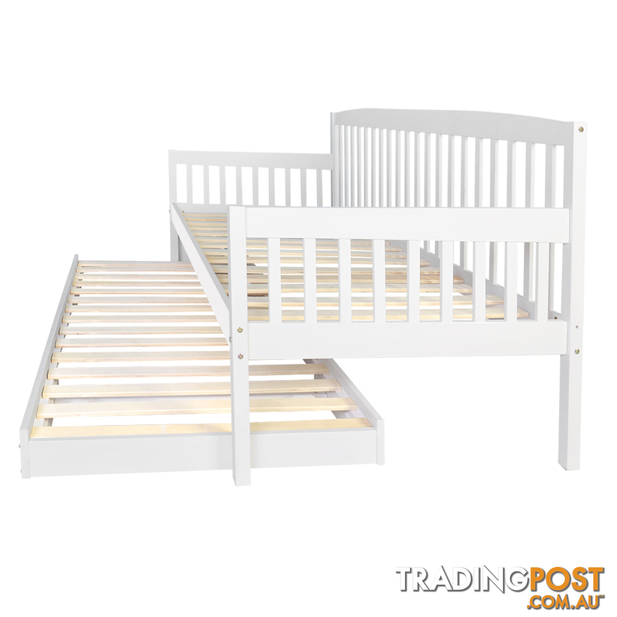 Wooden Sofa Bed Frame Single White