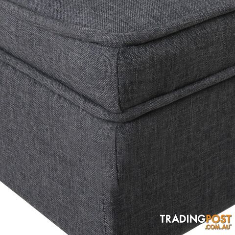 Linen Fabric Storage Ottoman _ÑÐ Grey