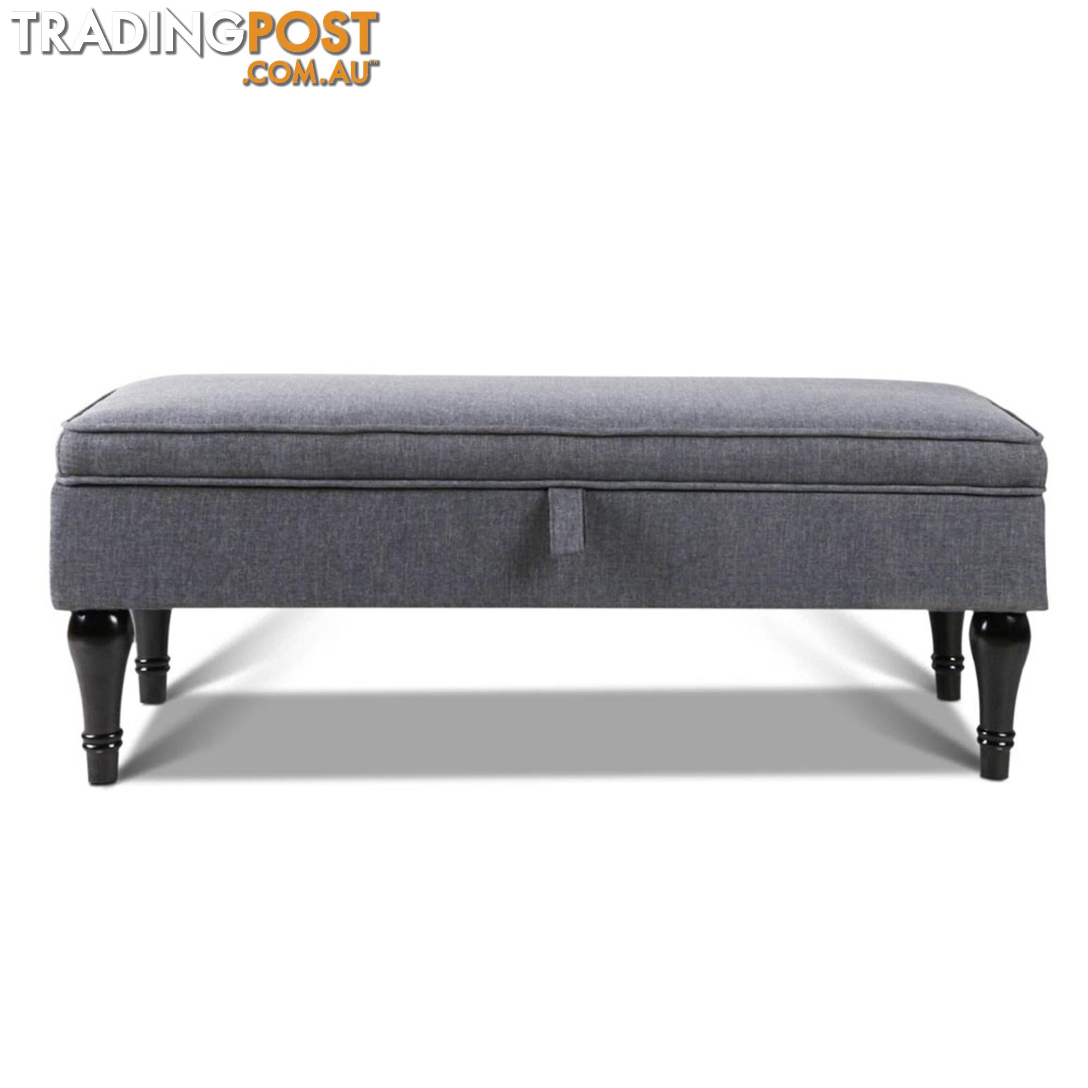 Linen Fabric Storage Ottoman _ÑÐ Grey