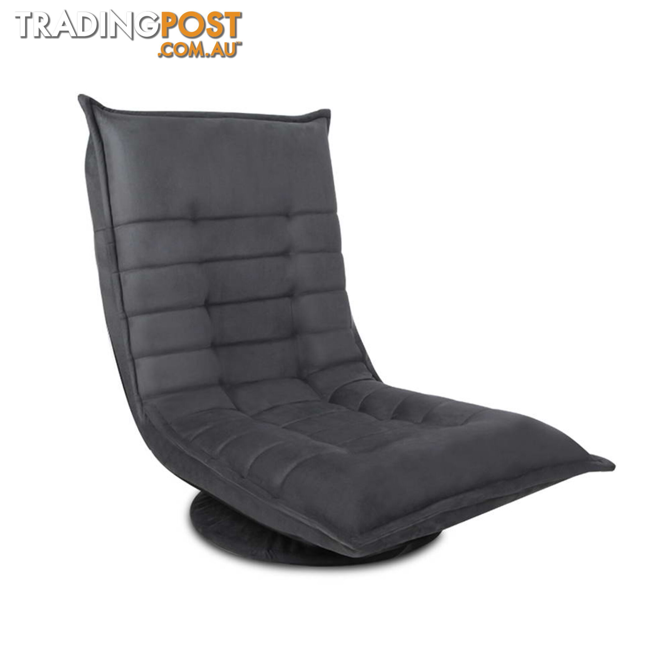 Single Size Lounge Chair - Charcoal