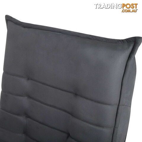 Single Size Lounge Chair - Charcoal