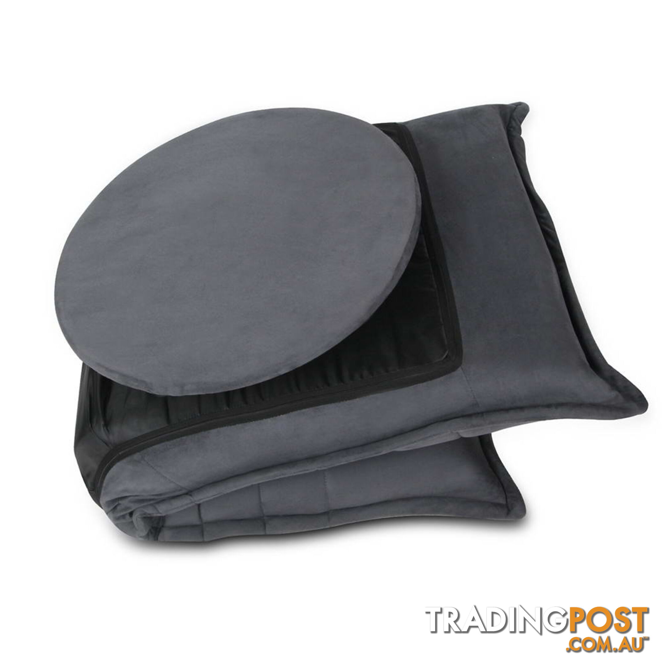 Single Size Lounge Chair - Charcoal