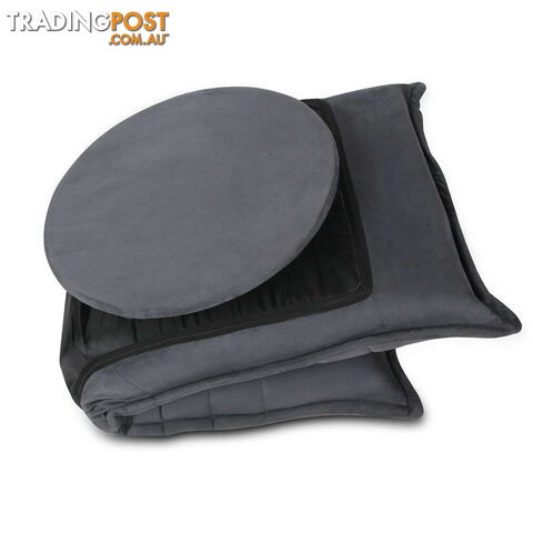 Single Size Lounge Chair - Charcoal