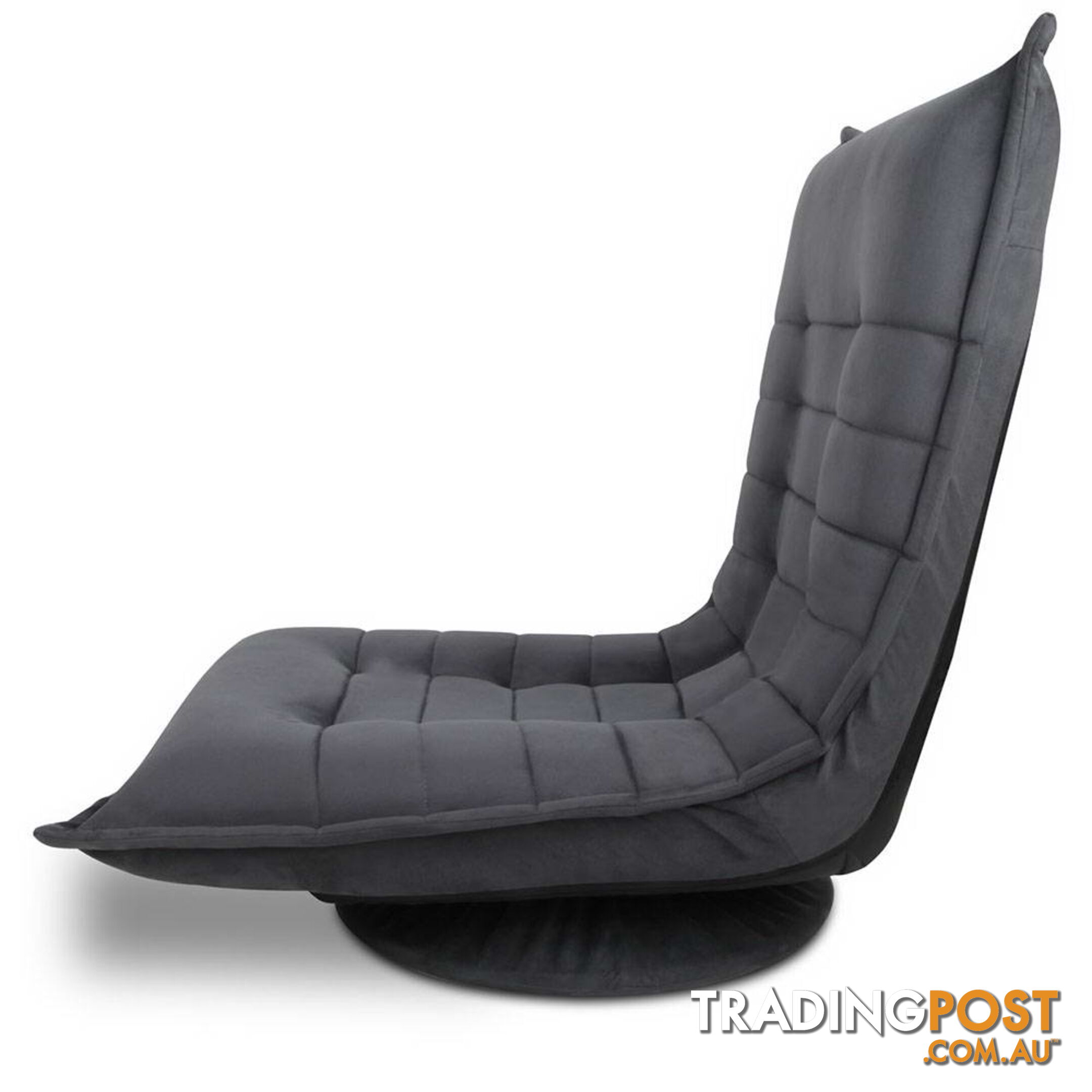 Single Size Lounge Chair - Charcoal