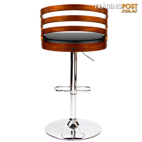 Wooden Bar PU Leather Stool - photo 4 of 11