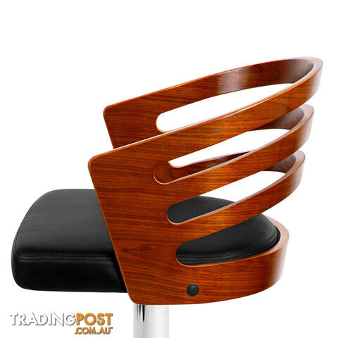Wooden Bar PU Leather Stool - photo 5 of 11