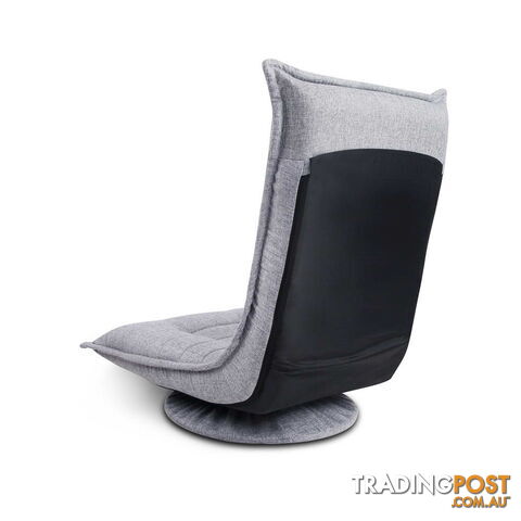 Swivel Foldable Floor Chair - Grey