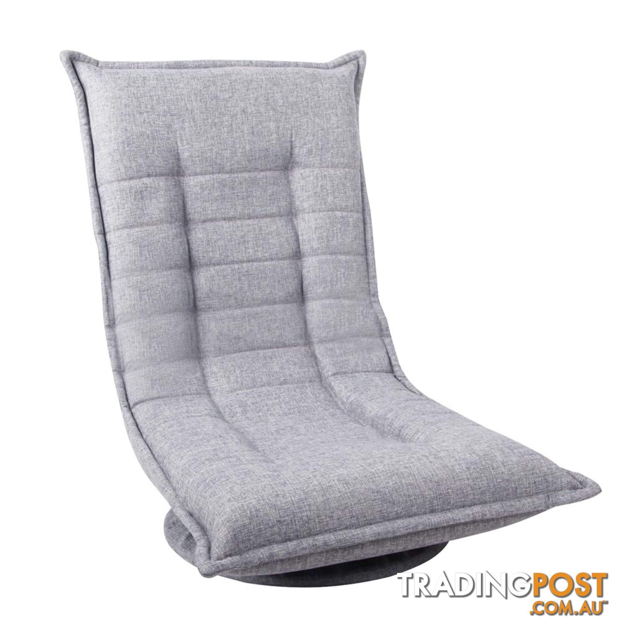 Swivel Foldable Floor Chair - Grey