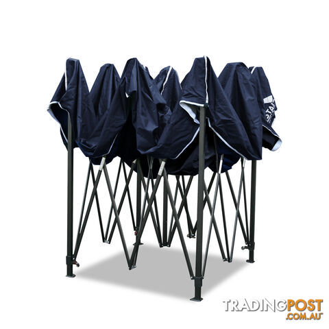 3x3 Pop Up Gazebo Hut with Sandbags Navy