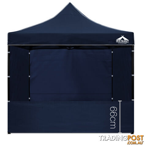 3x3 Pop Up Gazebo Hut with Sandbags Navy