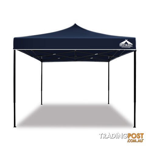 3x3 Pop Up Gazebo Hut with Sandbags Navy