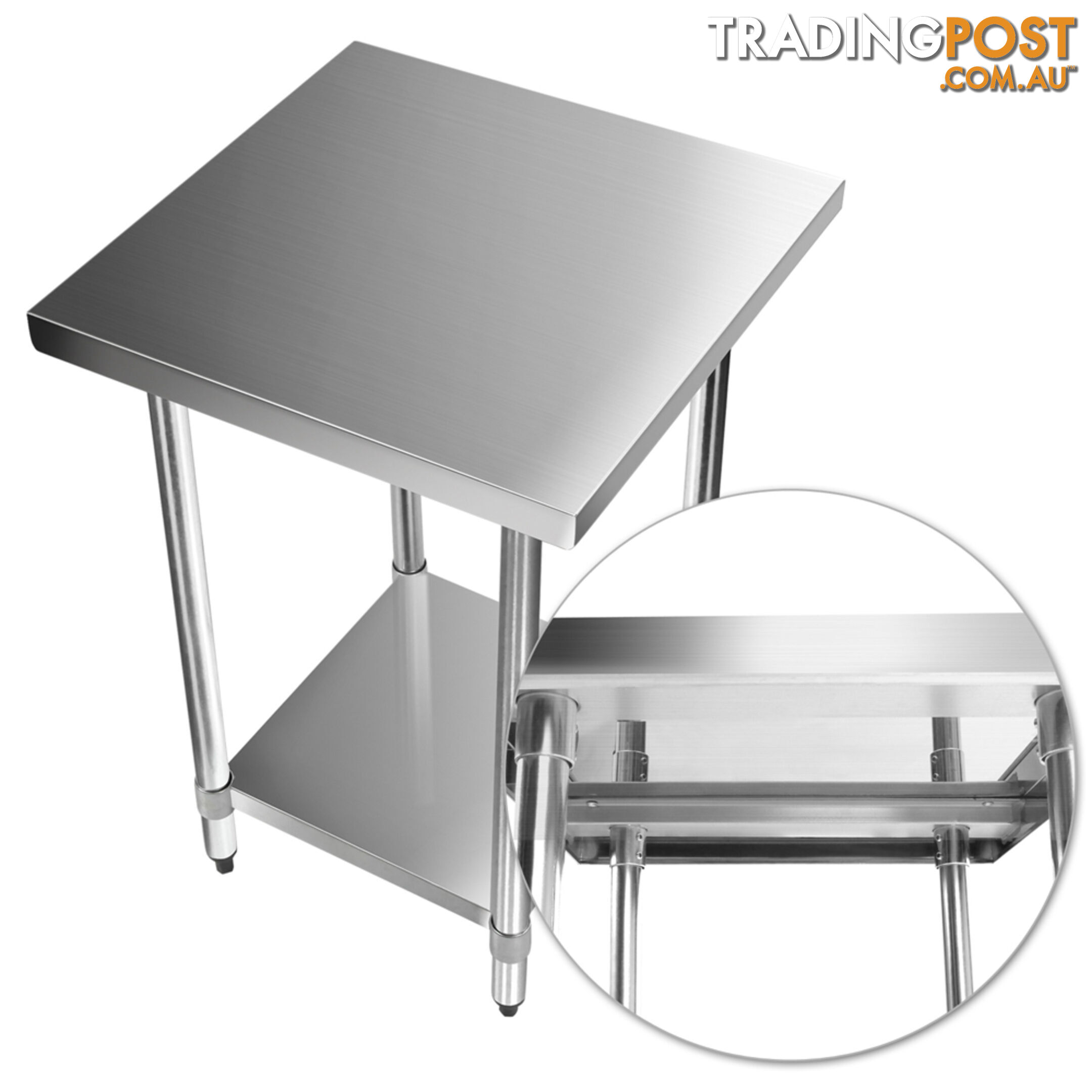 430 Stainless Steel Kitchen Work Bench Table 610mm