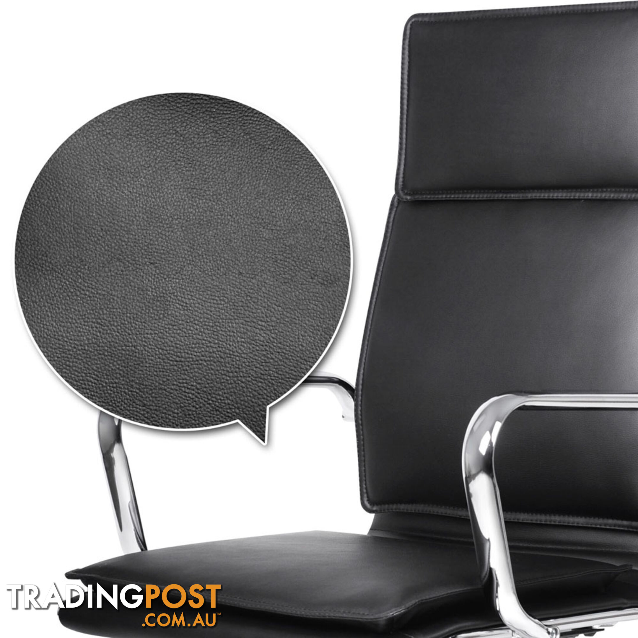 Executive PU Leather Office Computer Chair Black