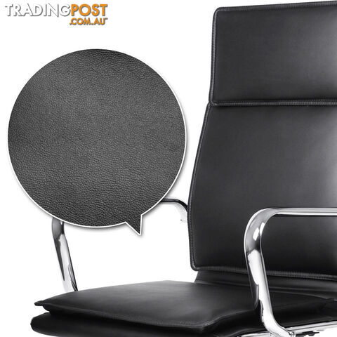 Executive PU Leather Office Computer Chair Black