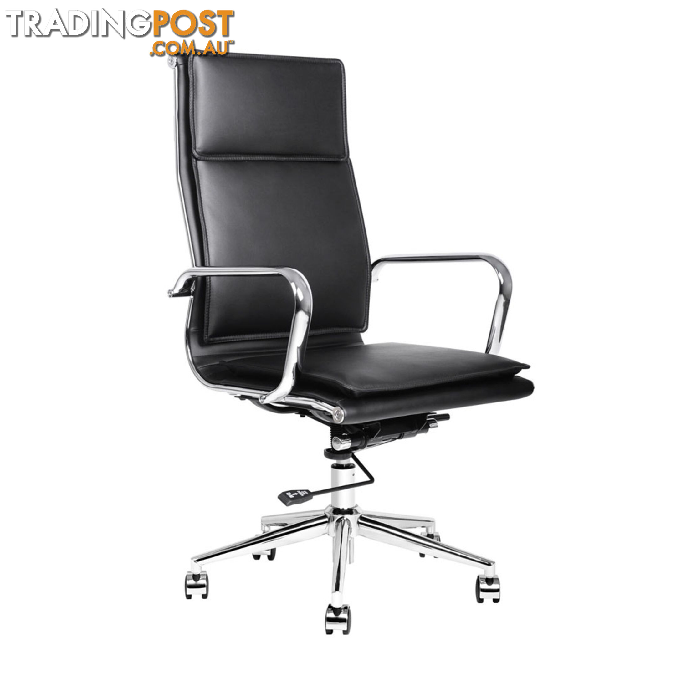 Executive PU Leather Office Computer Chair Black