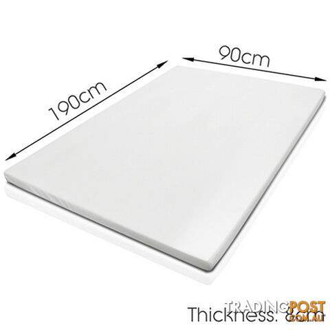 Visco Elastic Memory Foam Mattress Topper 8cm Single