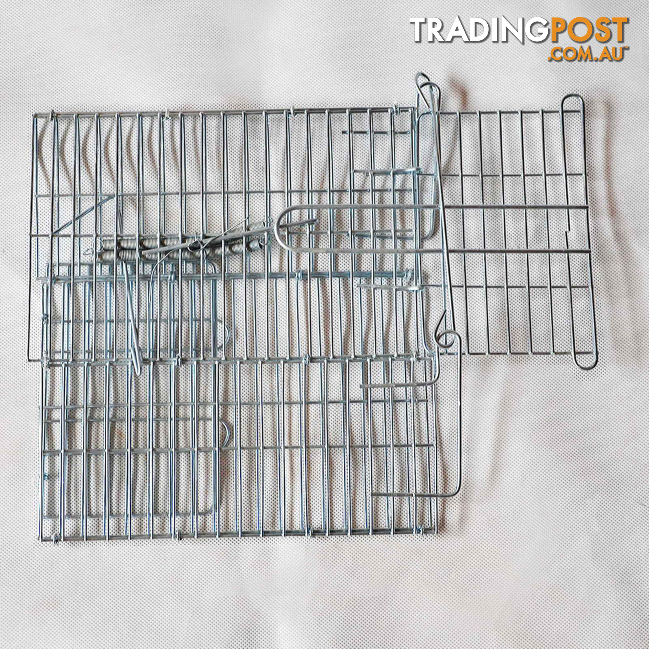 Set of 2 Humane Animal Trap Cage 23 x 15 x 10cm Silver