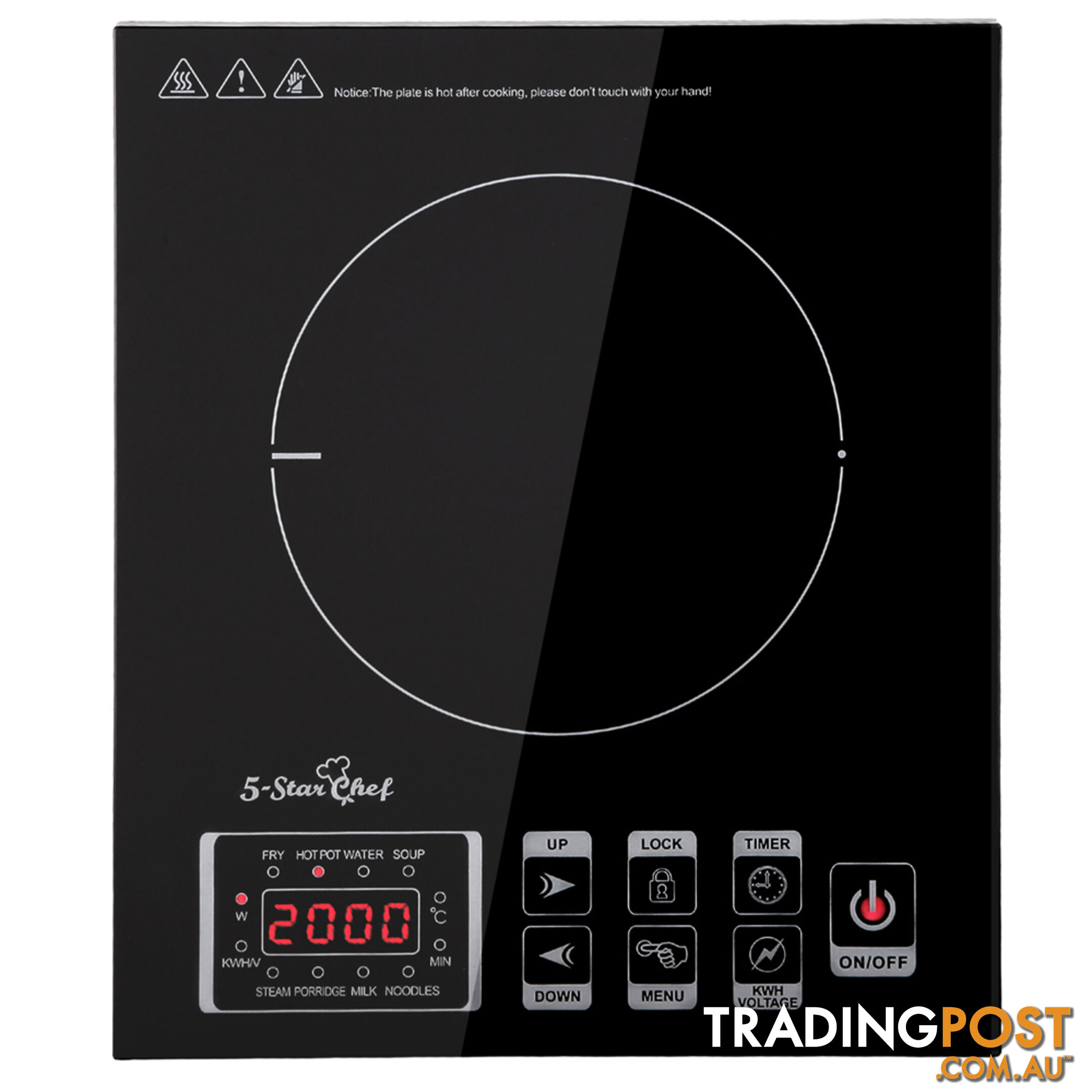 5 Star Chef Induction Cooktop w/ Digital Display Hotplate