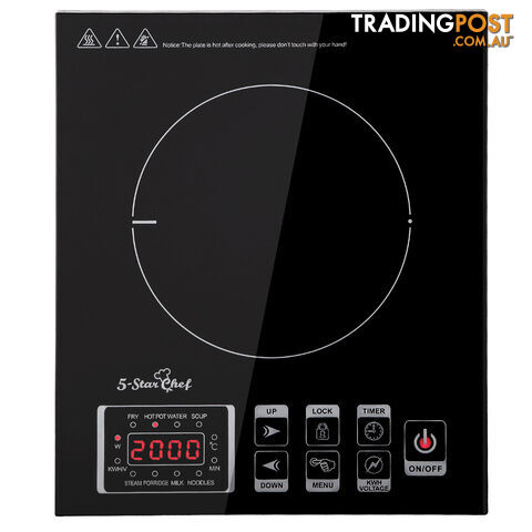 5 Star Chef Induction Cooktop w/ Digital Display Hotplate