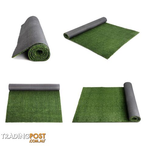 Artificial Grass 10 SQM Polypropylene Lawn Flooring 15mm Olive