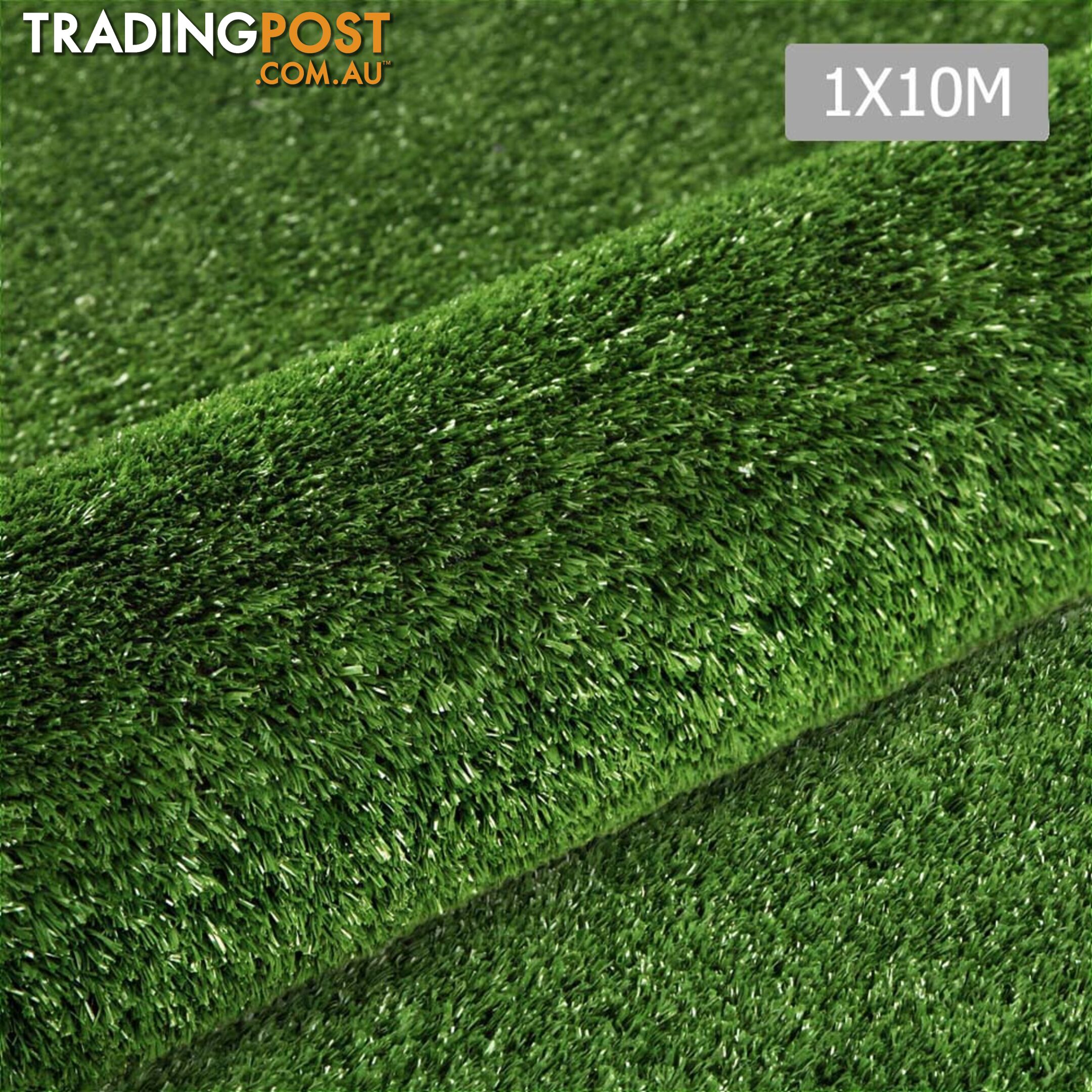 Artificial Grass 10 SQM Polypropylene Lawn Flooring 15mm Olive