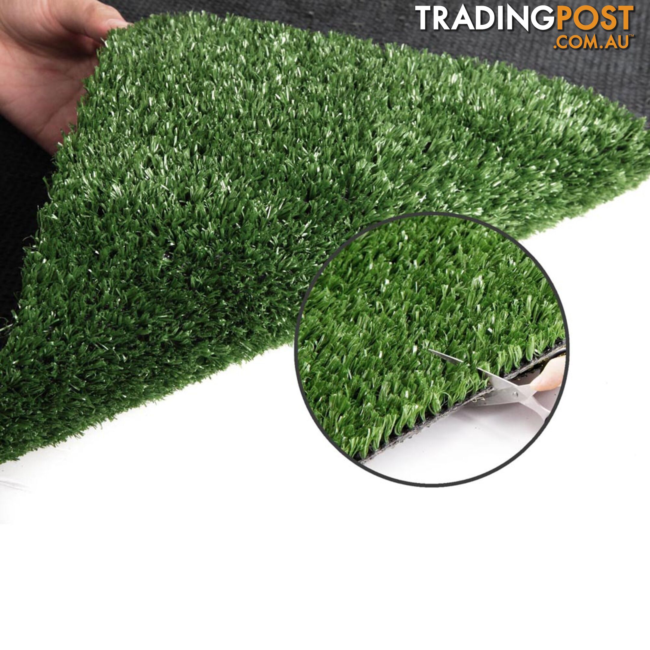 Artificial Grass 10 SQM Polypropylene Lawn Flooring 15mm Olive