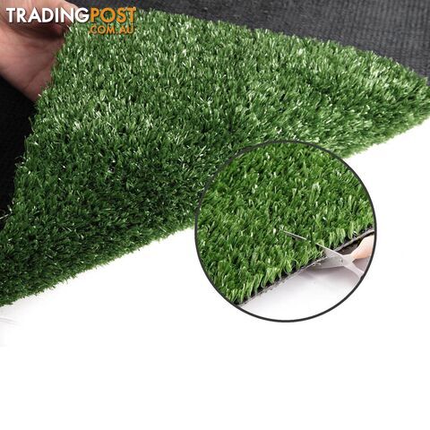 Artificial Grass 10 SQM Polypropylene Lawn Flooring 15mm Olive