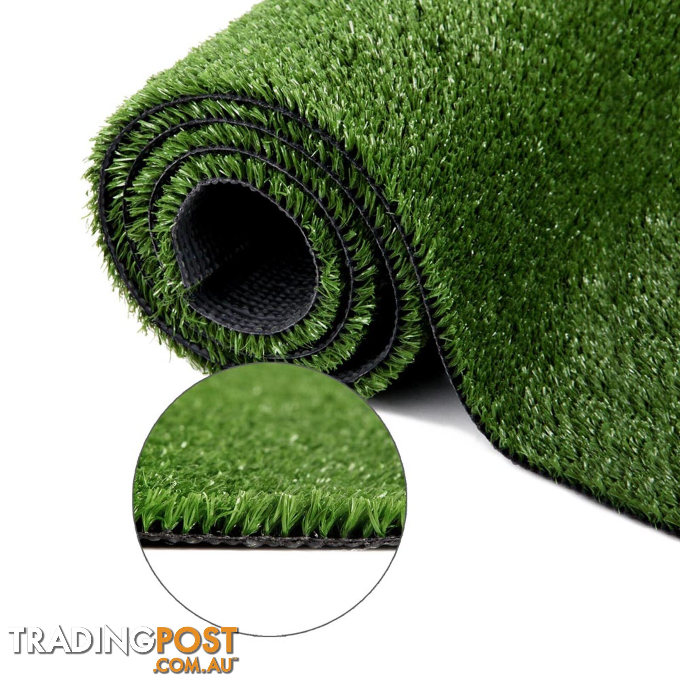 Artificial Grass 10 SQM Polypropylene Lawn Flooring 15mm Olive