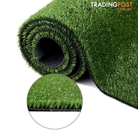 Artificial Grass 10 SQM Polypropylene Lawn Flooring 15mm Olive