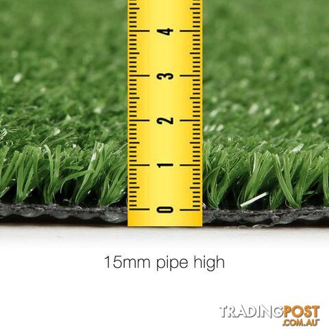 Artificial Grass 10 SQM Polypropylene Lawn Flooring 15mm Olive