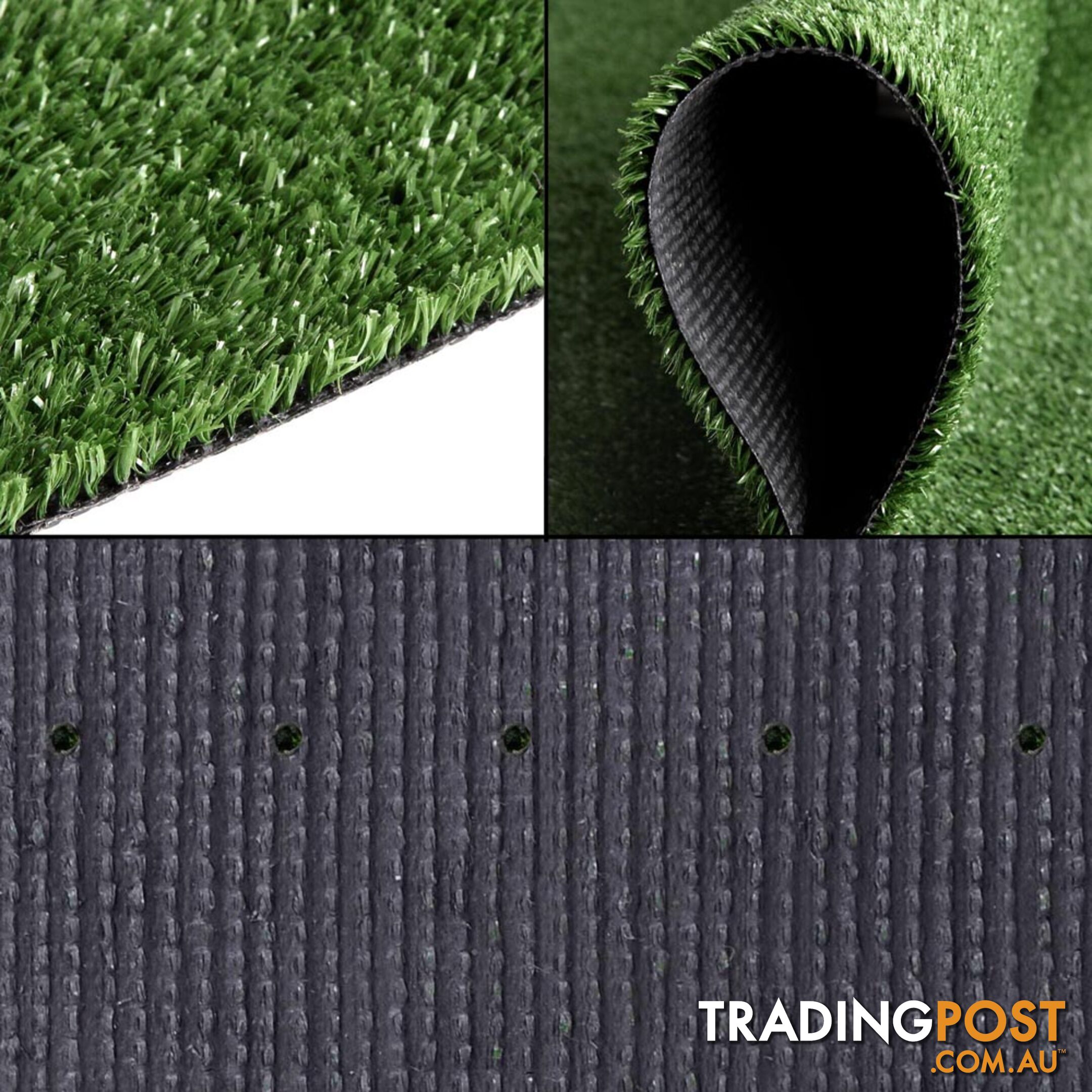 Artificial Grass 10 SQM Polypropylene Lawn Flooring 15mm Olive