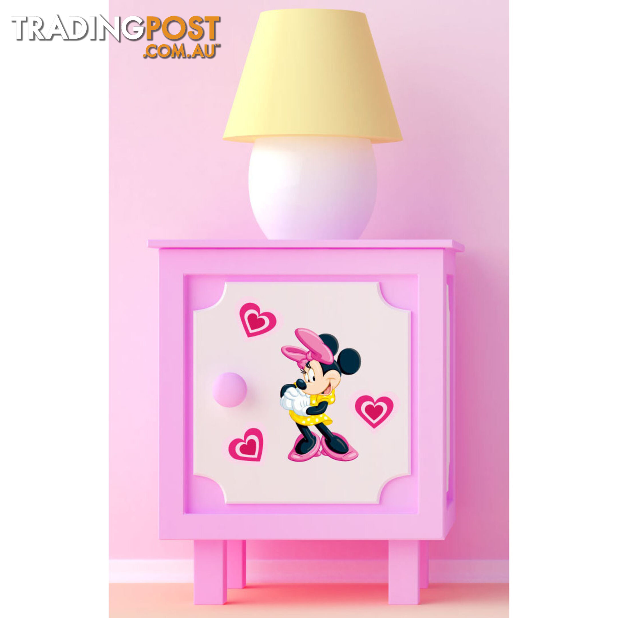 10 X Minnie Mouse Wall Stickers - Totally Movable over and over