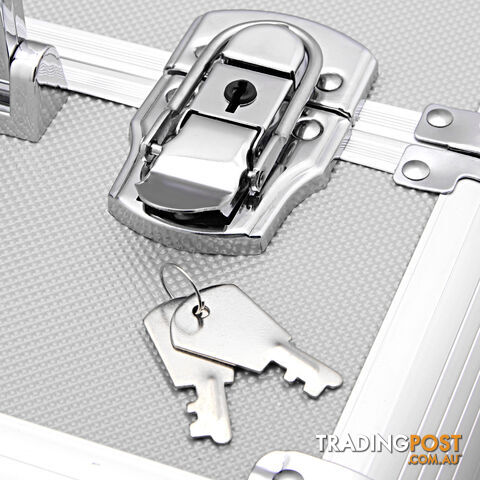 7 in 1 Portable Beauty Make up Cosmetic Trolley Case Silver - photo 5 of 8