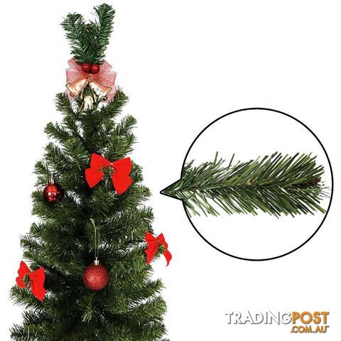 1.8M Christmas Tree with Ornaments - Green